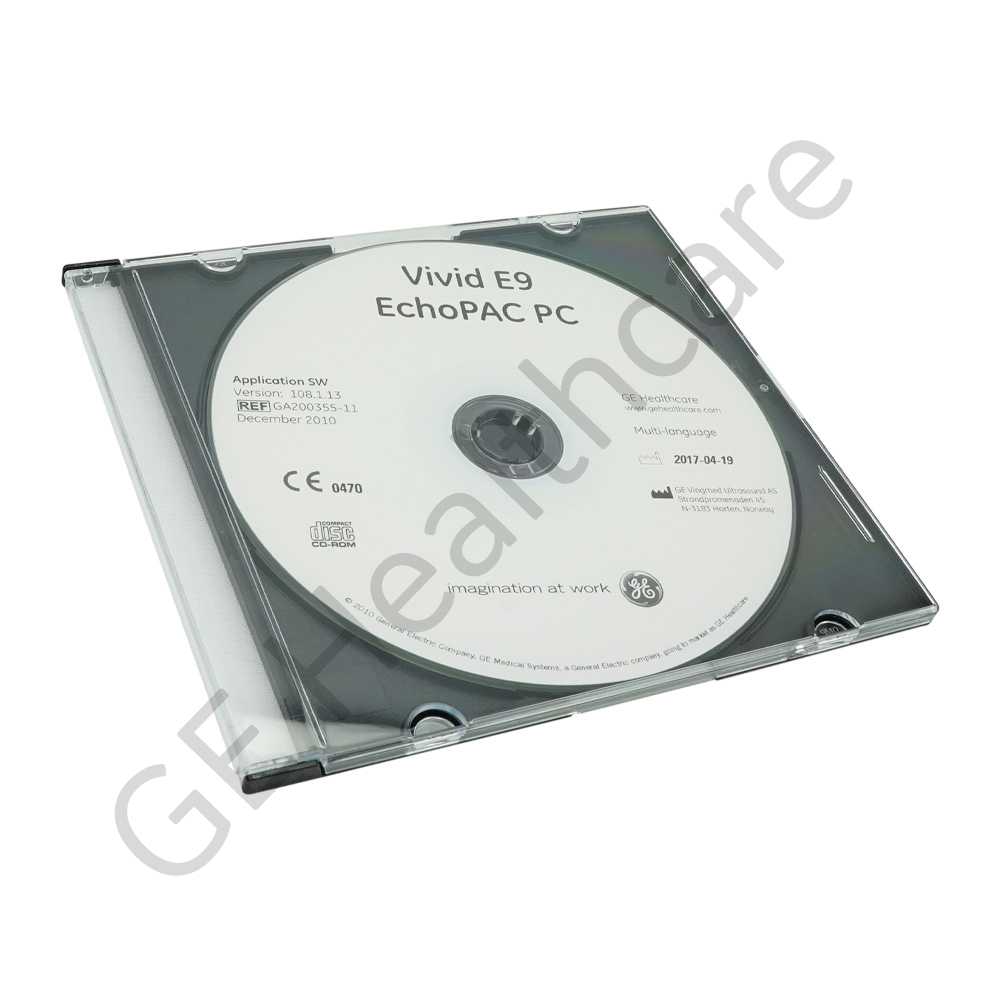 Application Software 108.1.13 for Vivid E9 and EchoPAC BT09 Application Software 108.1.13 for Vivid E9 and EchoPAC BT09